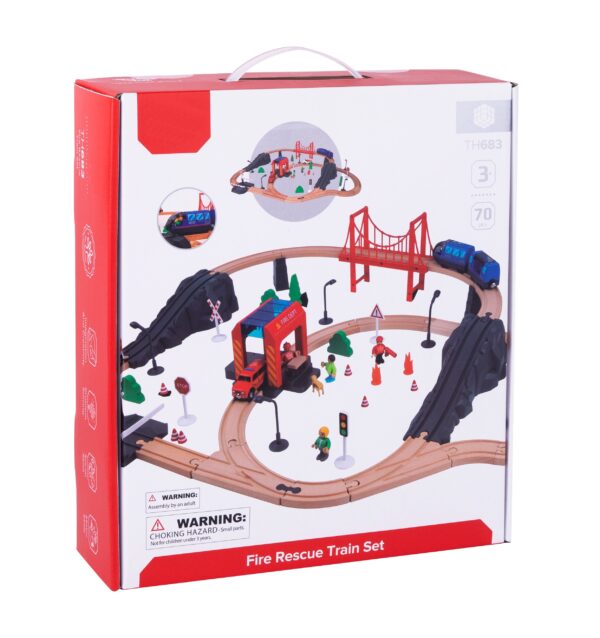 Fire Rescue Train Set - Image 3