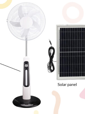 SOLAR FAN with Remote Control, Solar Panel and 2 Light Bulbs €145.00 + FREE DELIVERY